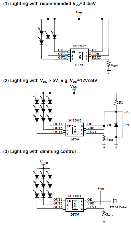 SCT2002 typical application circuit