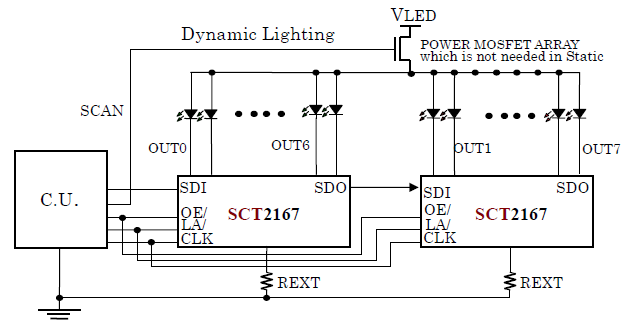 SCT2167 typical application circuit