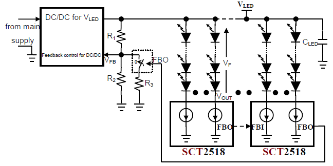 SCT2518 typical application circuit