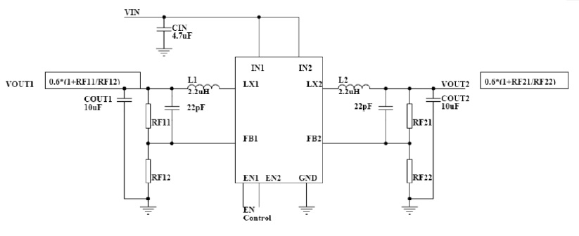 TD6821 typical application