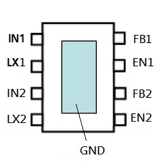 TD6821 top view