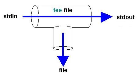 Linux tee pipe